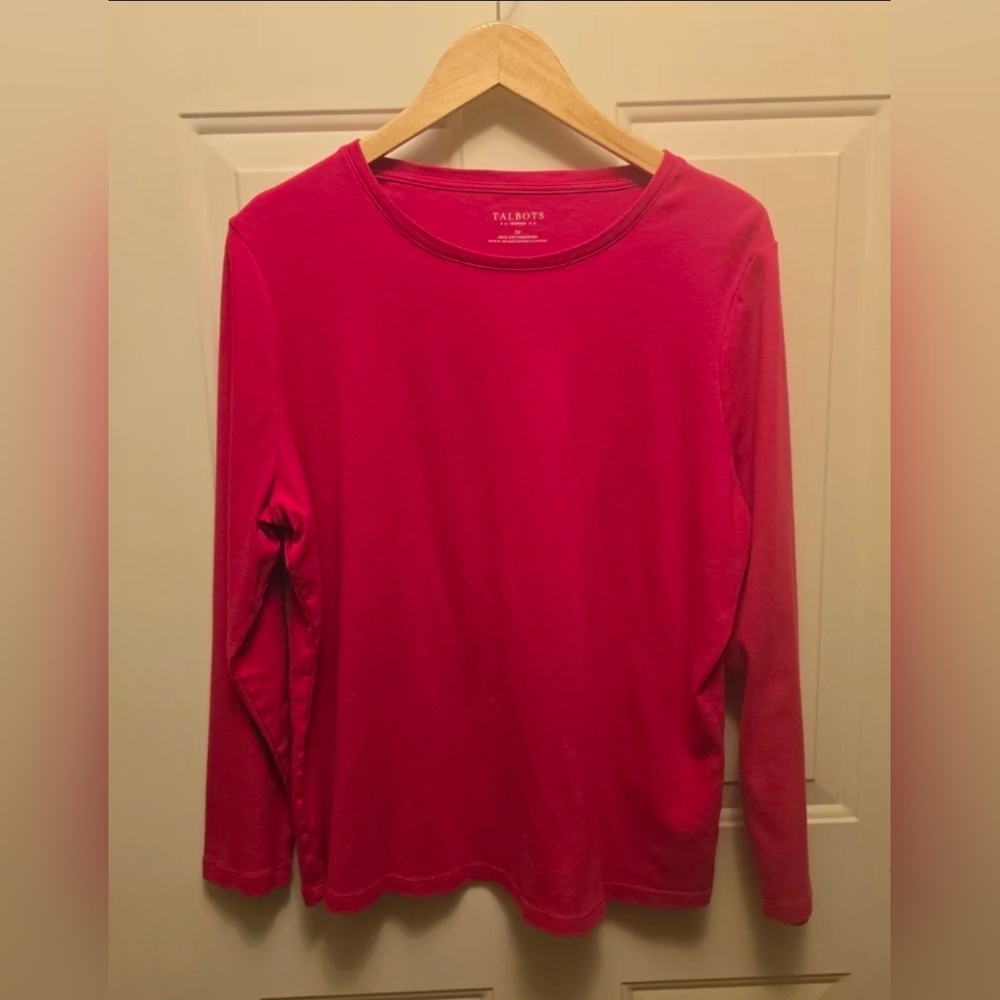 Talbots Pink Long Sleeve Shirt